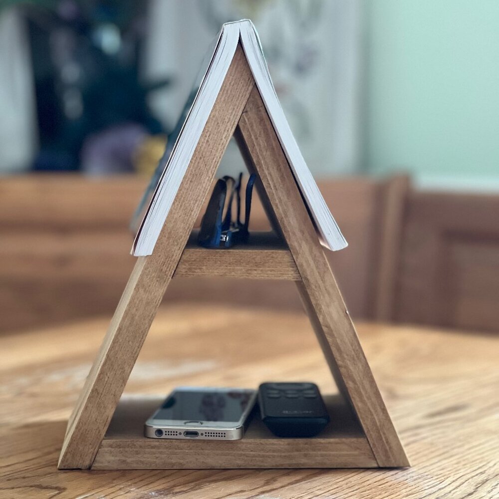 Handmade Bookholder - Nightstand Book Holder | Wooden Bookmark | Book Stand